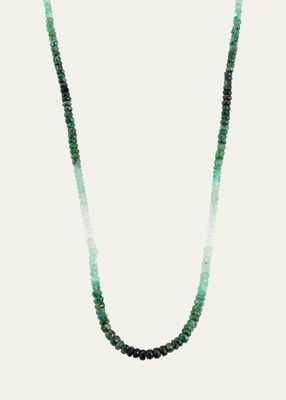Ombre Emerald Bead Necklace