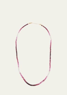 Ombre Ruby Bead Necklace