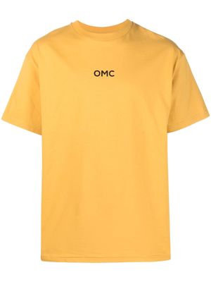 Omc logo-print cotton T-shirt - Yellow