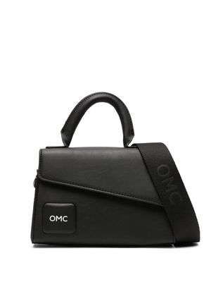 Omc logo-print faux-leather tote bag - Black