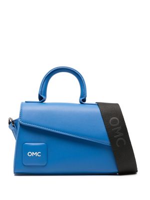 Omc logo-print faux-leather tote - Blue