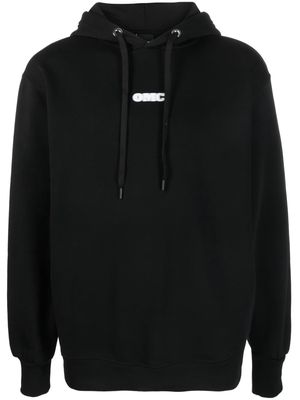 Omc logo-print hoodie - Black