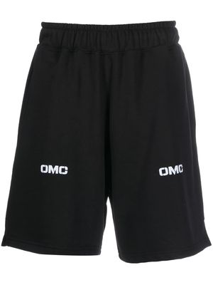 Omc logo-print track shorts - Black