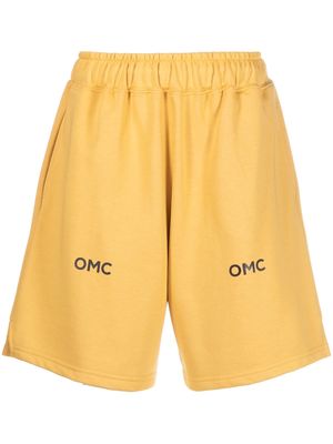 Omc logo-print track shorts - Yellow