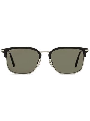 OMEGA EYEWEAR Browline square-frame sunglasses - Black