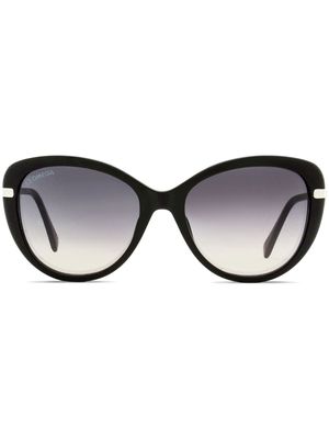 OMEGA EYEWEAR cat-eye frame sunglasses - Black