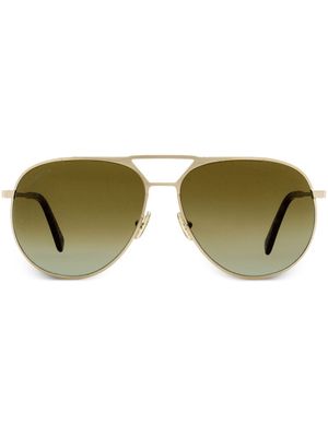 OMEGA EYEWEAR pilot-frame gradient-lenses sunglasses - Neutrals