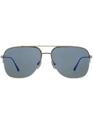 OMEGA EYEWEAR pilot-frame tinted-lenses sunglasses - Blue