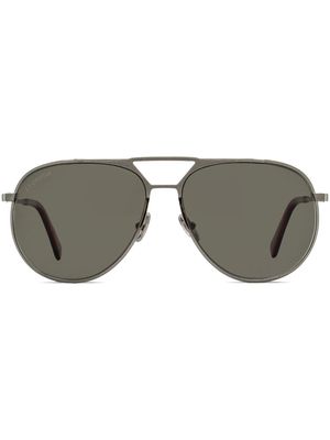 OMEGA EYEWEAR pilot-frame tinted-lenses sunglasses - Grey