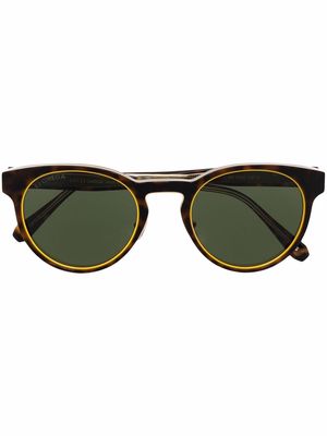 OMEGA EYEWEAR round-frame sunglasses - Brown