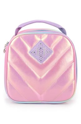 OMG Accessories Kids' Chevron Lunch Bag in Orchid