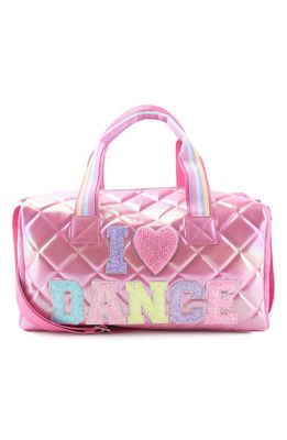 OMG Accessories Kids' Dance Quilted Duffle Bag in Flamingo
