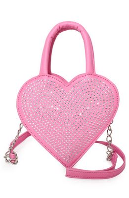 OMG Accessories Kids' Heart Crossbody Bag in Raspberry