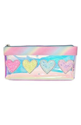 OMG Accessories Kids' Hearts Pouch in Light Blue