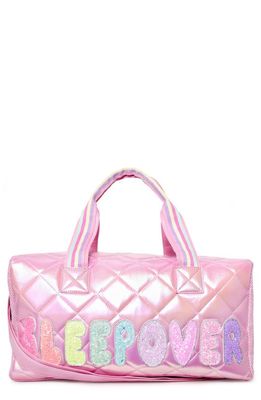 OMG Accessories Kids' Large Sleepover Duffle Bag in Bubble Gum