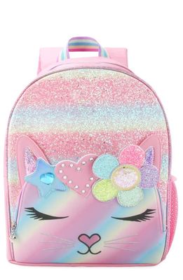 OMG Accessories Kids' Miss Bella Glitter Backpack in Bubble Gum 