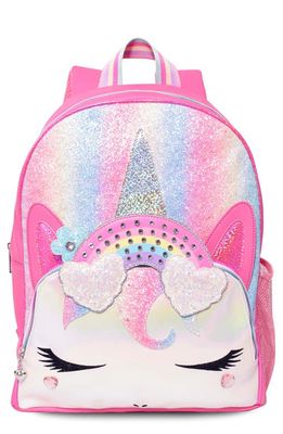 OMG Accessories Kids' Miss Gwen Glitter Backpack in Flamingo