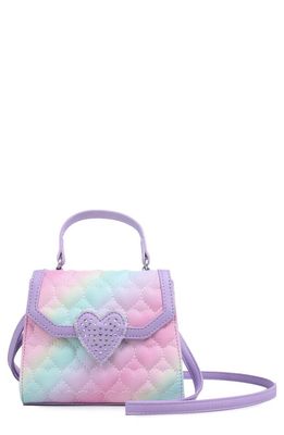 OMG Accessories Kids' Ombré Heart Crossbody Bag in Orchid
