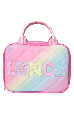 OMG Accessories Kids' Ombré Quilted Lunch Bag in Flamingo