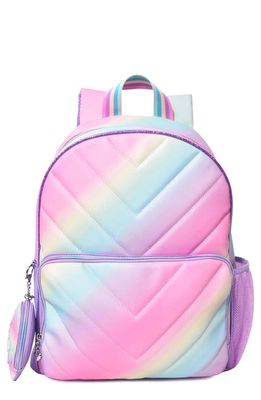 OMG Accessories Kids' Quilted Ombré Backpack & Stuff Pouch Set in Orchid