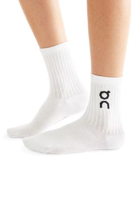 On 3-Pack Logo Socks in White