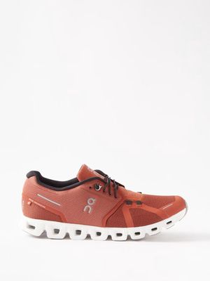 On - Cloud 5 Mesh Running Trainers - Mens - Rust