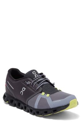 On Cloud 5 Running Shoe in Magnet/Fossil