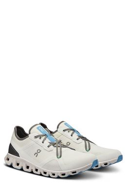 On Cloud X 3 AD Running Shoe in Undyed White/Niagara