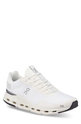 On Cloudnova Form Sneaker in White/Eclipse