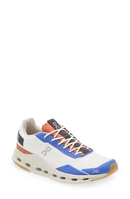 On Cloudnova Form Sneaker in White/Rust