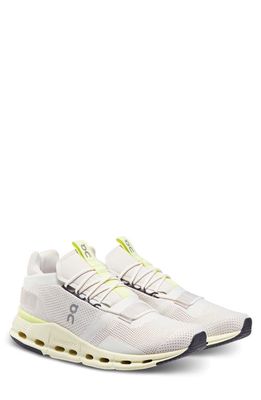 On Cloudnova Sneaker in Undyed White/Seedling