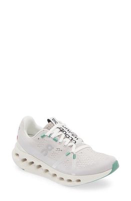 On Cloudsurfer Running Shoe in Pearl/Ivory
