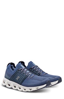 On Cloudswift 3 Running Shoe in Denim/Midnight