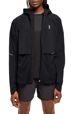 On Core Hooded Packable Running Jacket in Black