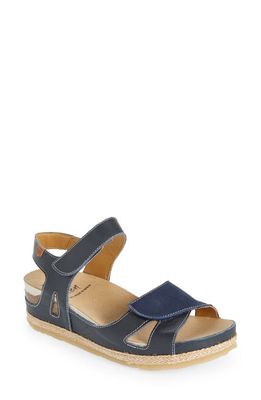 On Foot Cynara Espadrille Sandal in Marino Navy 