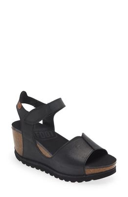 On Foot Samoa 310 Wedge Sandal in Black