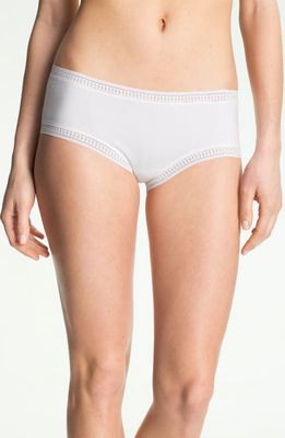 On Gossamer 'Cabana' Cotton Boyshorts in White