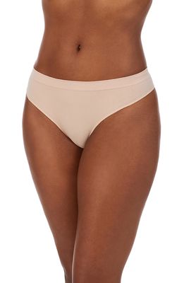 On Gossamer Cabana Cotton Seamless Thong in Champagne