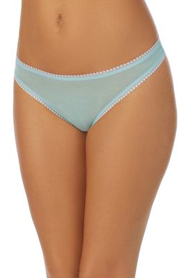 On Gossamer Hip-G Mesh Thong in Pastel Turquoise