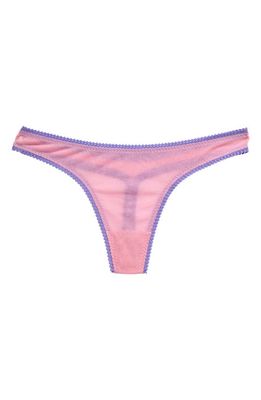 On Gossamer Hip-G Mesh Thong in Sea Pink 