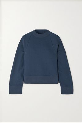 ON - Organic Cotton-jersey And Stretch-recycled Jersey Sweatshirt - Blue