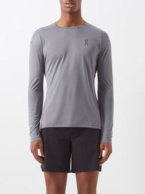 On - Performance Jersey Long-sleeved Top - Mens - Grey