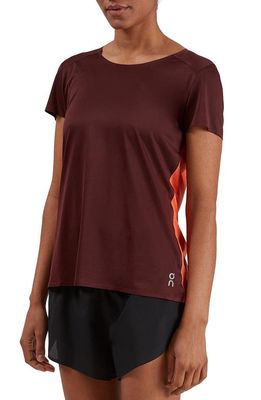 On Performance T-Shirt in Mulberry/Spice