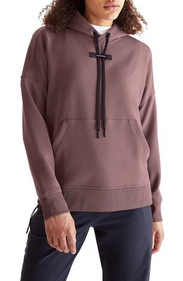 On Recycled Polyester Blend Hoodie in Grape/Black