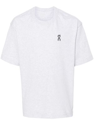On Running monogram-print cotton T-shirt - Grey