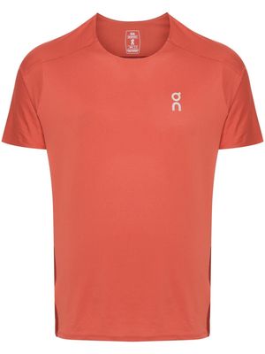 On Running Performance-T panelled-design T-shirt - Orange