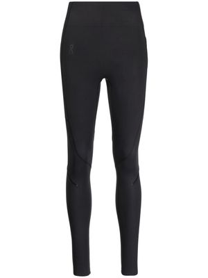 On Running side-pocket long-length leggings - Black