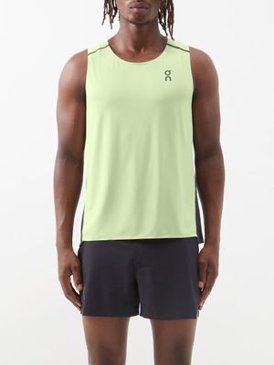 On - Tank-t Running Tank Top - Mens - Light Green