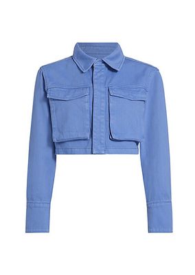 On The Water Monica Cropped Denim Jacket