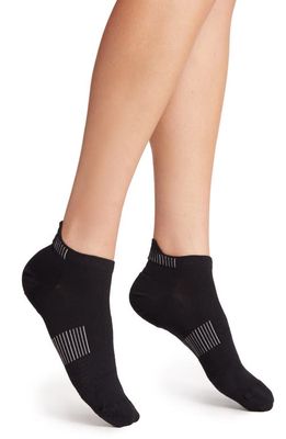On Ultralight Low No-Show Running Socks in Black/White